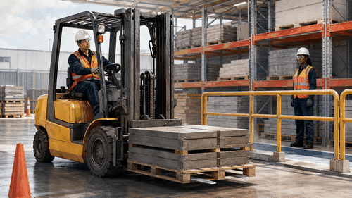 Safety Matrix illustration about Forklift Operation.